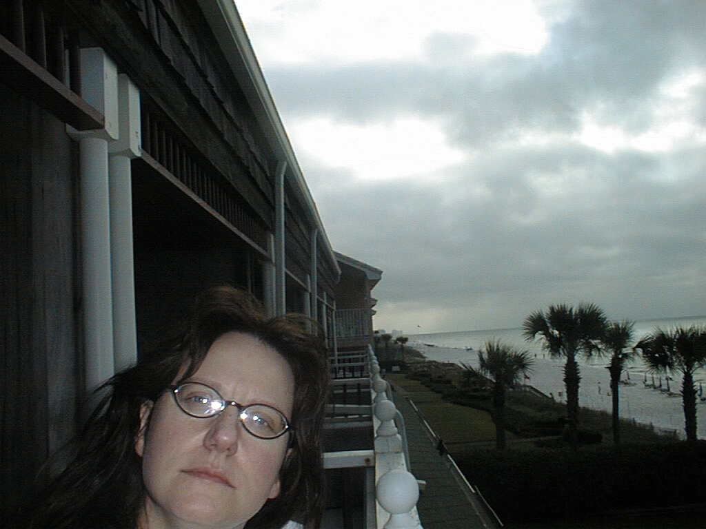 Jennifer on the Balcony